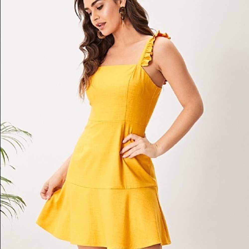 Angeleye London Yellow Mini-Dress